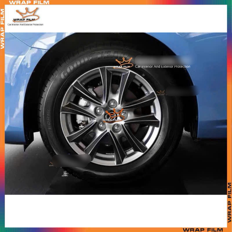 Decal dán mâm Mazda 3 (bộ 5 bánh)
