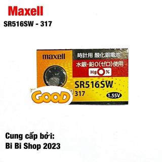 Pin Đồng Hồ SR516SW SR516 317 Maxell Chính Hãng Vỉ 1 Viên Made in Japan