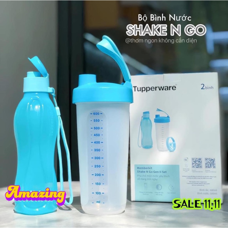 BỘ BÌNH SHAKE N GO ( Bình lắc và Bình Eco)