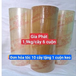 [GÍA SỈ] Băng keo trong/vàng đục 48mm -190yard (1 cây 6 cuộn 1.9kg)