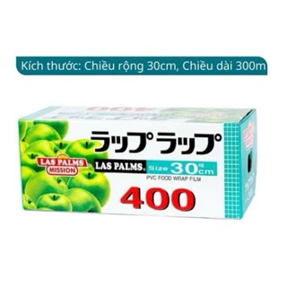 Màng Bọc Thực Phẩm Bảo Quản Thức Ăn Trái Cây PVC - Size 30cm Kèm Dao Cắt Tiện Lợi