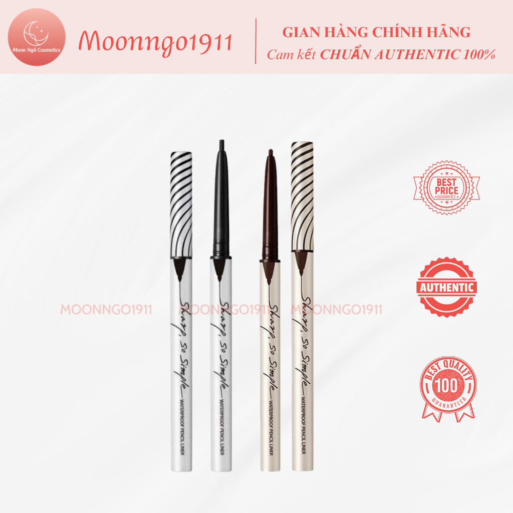 Chì kẻ mắt 𝐂𝐥𝐢𝐨 Sharp So Simple Waterproof Pencil Liner