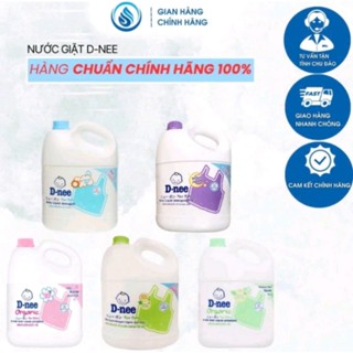 Nước Giặt Dnee 3in1 Thơm Dịu, An Toàn Cho Làn Da Bé - Can 3.6L - Thơm Ngát Hương