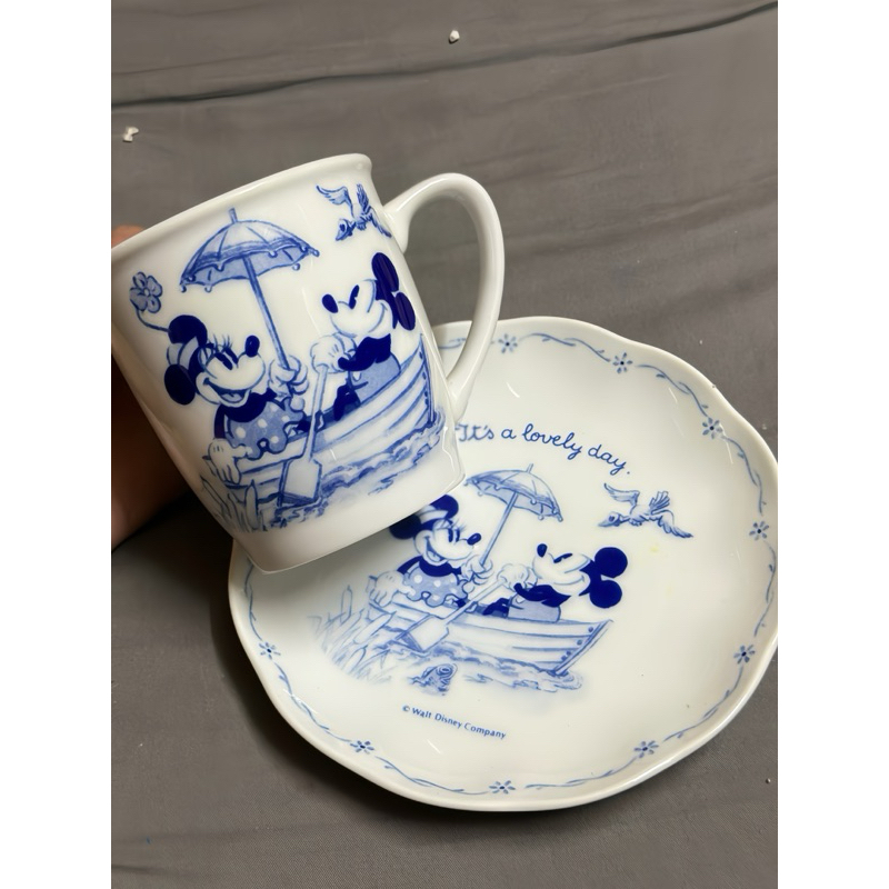 Cốc/Ly Disney Mickey, Donal Japan Tách Trà kèm đĩa