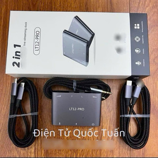  Box livestream âm thanh stereo LT12 PRO vừa sạc vừa live  PK đàm thoại 2 chiều tiện lợi dễ sử dung bảo hành 6 tháng 