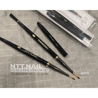Cọ đầu vuông dài dẹt kẻ dạ dingxi_phụ liệu ngành nail
