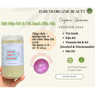 BỘT ĐẬU ĐỎ TRÀ XANH SỮA MIX DƯỠNG TRẮNG DA