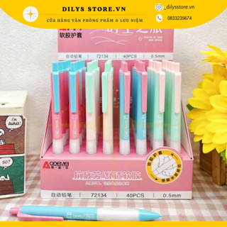 Bút chì kim bấm DILYS ngòi 0.5mm màu pastel dễ thương cao cấp có đệm tay cho họcsinh vănphòng nhỏgọn