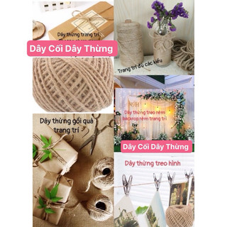 dây Cói,Dây thừng trang trí, treo rèm, treo ảnh (1 Set được 3M )