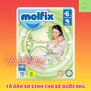 Tã dán sơ sinh molfix thổ nhĩ kỳ size nb70+6 miếng dành cho bé dưới 5kg