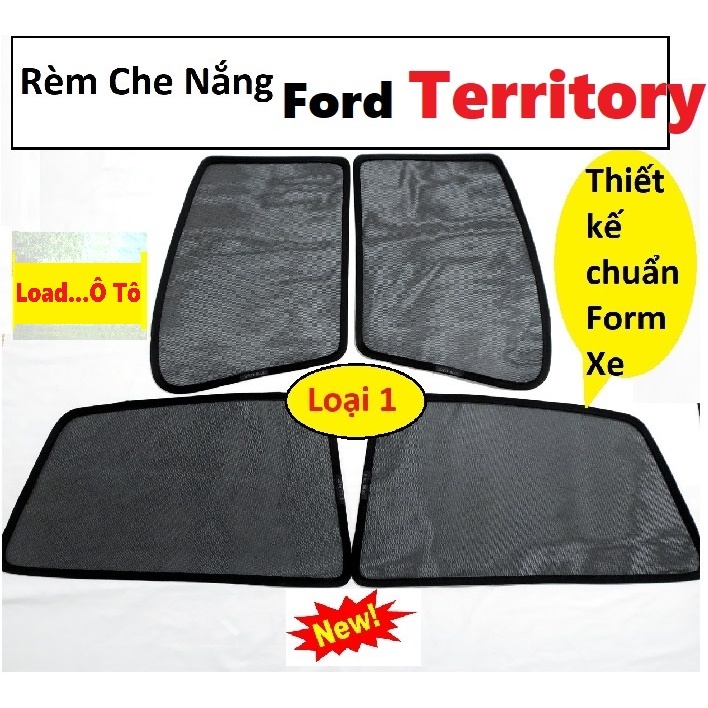 Rèm Che Nắng Ford Territory 2025-2023 Loại 1 Load Ô Tô Nam Châm Hít Cao Cấp