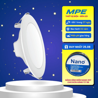 Đèn led âm trần rpl2 6w 9w 12w 18w 3000k/4000k/6500k mpe chính hãng