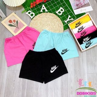 (18-45kg) Quần đùi bé gái thun cotton co giãn vải dày dặn form thể thao đẹp (Giá 1 cái)
