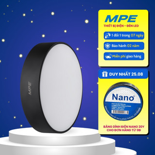 Đèn led ốp trần tròn tràn viền đen đổi màu srdlb 16w 24w 32w 48w 3000k/4000k/6500k mpe official