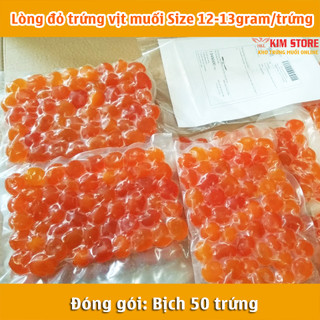 Lòng đỏ trứng vịt muối Size 12-13gram/trứng