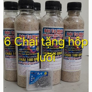  Combo 6 Chai Tơ Nhện Tặng 1 Hộp Lưỡi Câu Cá 