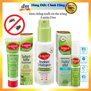Xịt, Kem chống muỗi và côn trùng S-quito Free – Squito Đức