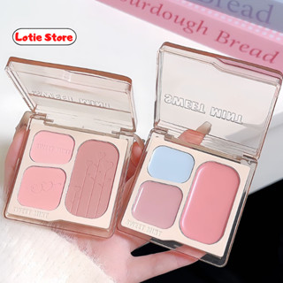  Bảng Phấn Má Hồng Sweet Mint 3 Màu Tricolor Phấn Mịn Nhẹ Nhàng Trang Điểm Tự Nhiên Chính Hãng 