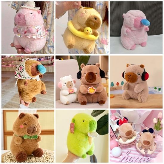 Capybara Nhỏ Capybara Giá Rẻ Hàng Cao Cấp Gấu Capybara Mini Đáng Yêu Kích Thước 20 Đến 35Cm