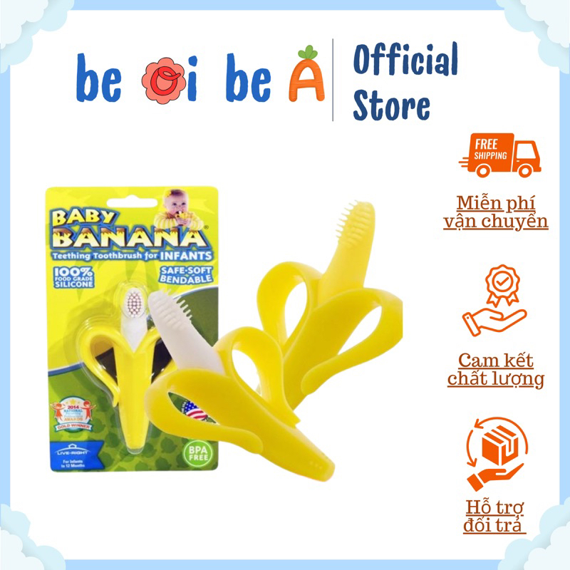 Ngậm nướu chuối cho bé