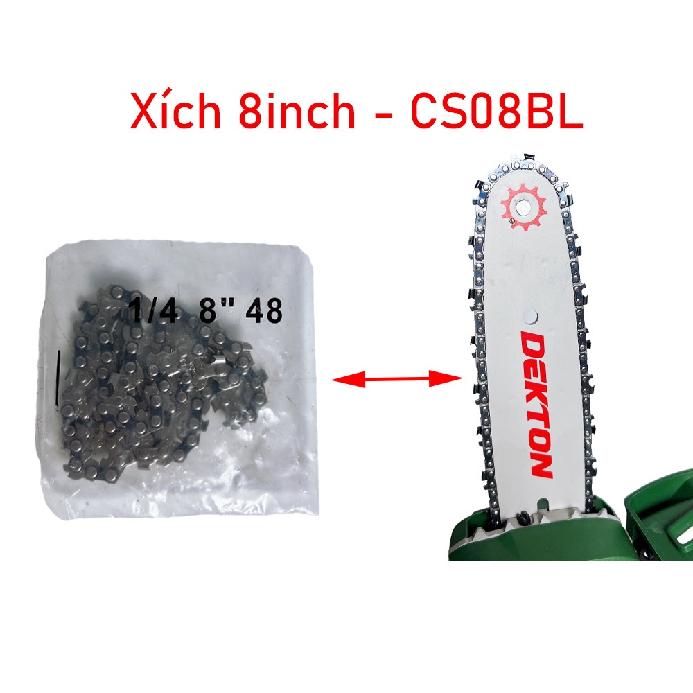 Xích cưa 8inch cho máy cưa xích DEKTON M21-CS08BL