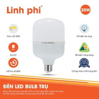 Bóng đèn LED trụ Linh Phi 20W - tiết kiệm điện
