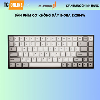 Bàn phím cơ không dây E-Dra EK384W Gateron - Hàng chính hãng