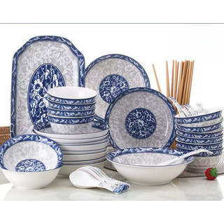 Bộ Tô Đĩa Chén Bát Ăn Cơm Gia Đình Sứ Cổ Bông 003 Đủ Size ( Bán lẻ )