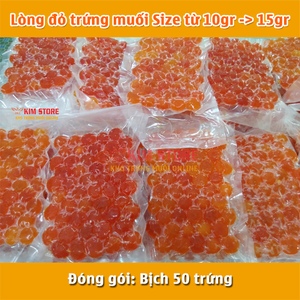 🏆 Lòng đỏ trứng muối đạt chuẩn VSATTP, 50 trứng/ bịch