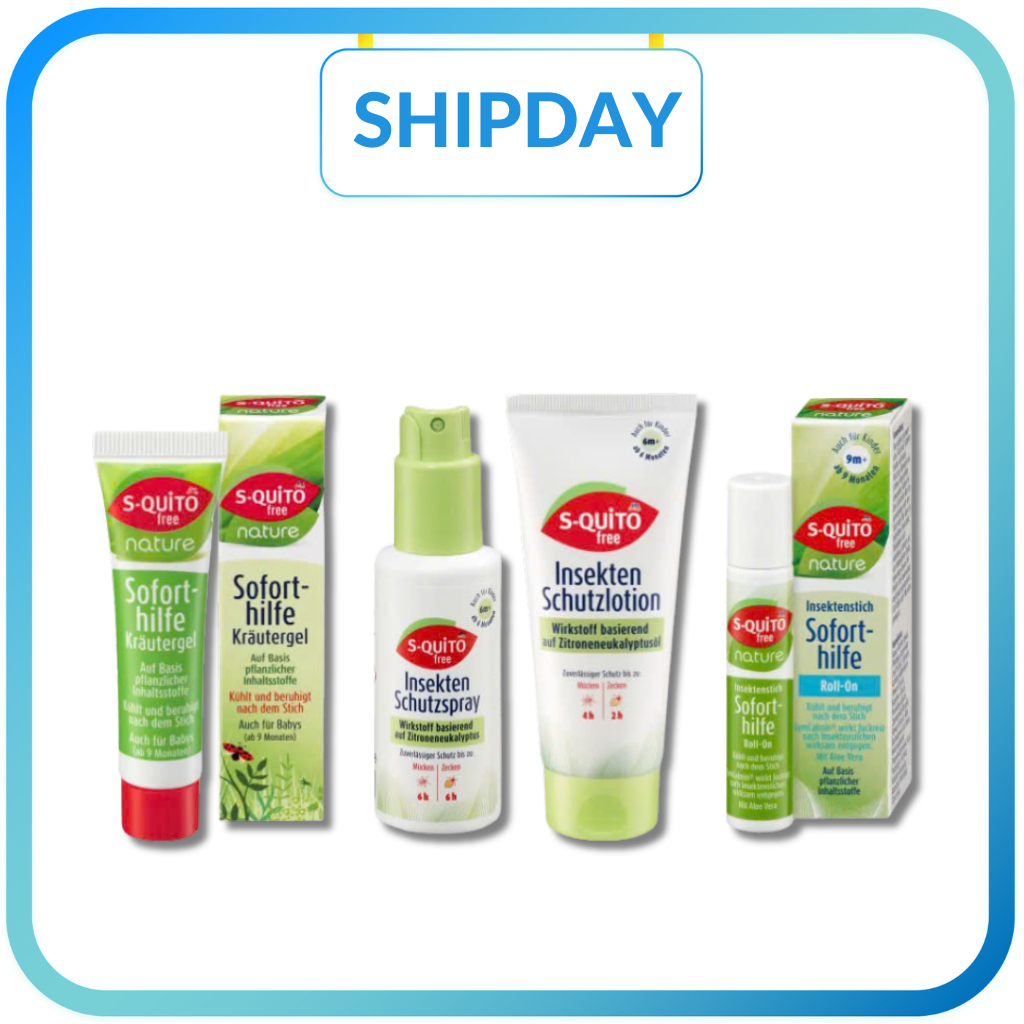 Xịt, Kem chống muỗi và côn trùng Squito Free (S-quito Free) của Đức