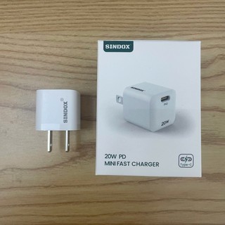  Củ sạc nhanh PD 20W cao cấp hãng SINDOX , công nghệ GaN nhỏ gọn an toàn không nóng ( hàng Amazon Mỹ )