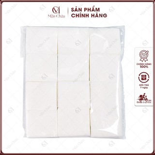 Bông Vải Không Tiệt Trùng 1200 - 1600 Miếng Chất Liệu Vải Dệt Dùng Trong Thẩm Mỹ Size 6x7