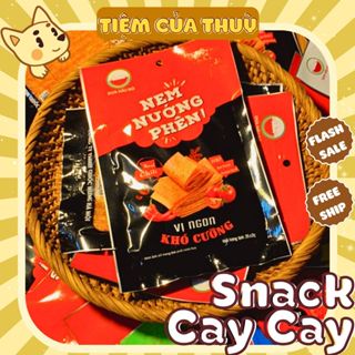 Snack Nem Nướng Phên Bà Tuyết Diamond Làm Từ Bột Mì, Que Cay Tuổi Thơ, đồ ăn vặt,