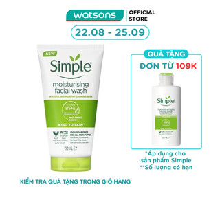 Sữa Rửa Mặt Simple Dưỡng Ẩm 150ml