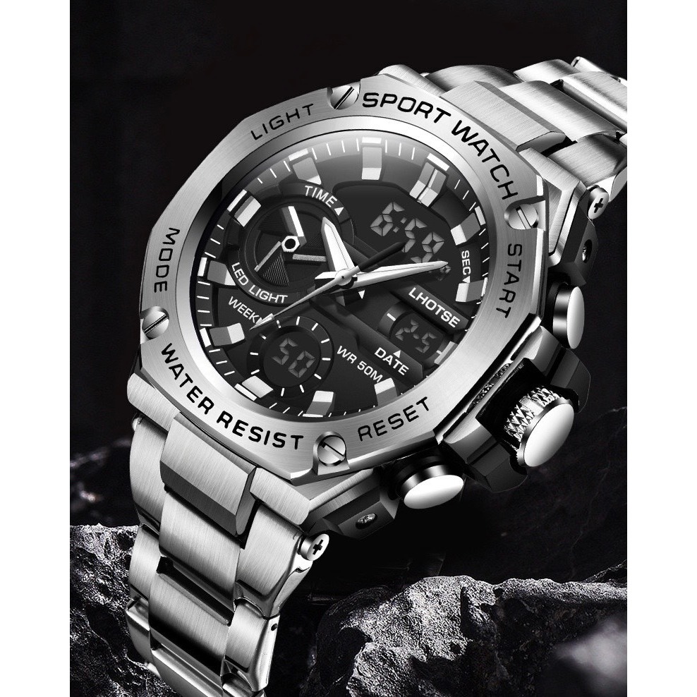 Đồng Hồ Thể Thao Nam Chính Hãng LHOTSE Cao Cấp Chống Nước Tiêu Chuẩn 5ATM