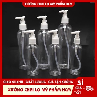 Chai Nhựa Pet Vòi Nhấn 100ML/250ML Chiết Mỹ Phẩm (Dầu Gội, Sửa Tắm, Gel Rửa Tay) - Chai Lọ Mỹ Phẩm