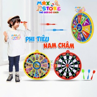 Đồ chơi bảng phi tiêu nam châm 2 mặt kèm 3 tiêu, đường kính 30 cm cho bé