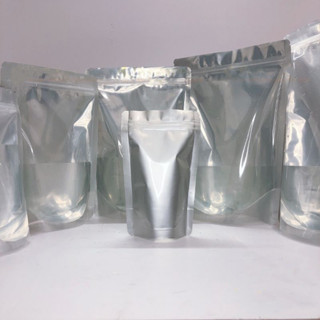 [500g tới 1kg] Túi zip bạc 1 mặt đáy đứng, hàng loại 1, đủ Size (túi cà phê, zipper bạc, túi khô gà)