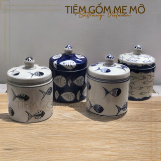 Vại muối dưa cà hũ muối dưa cà hũ đựng gạo gốm sứ Bát Tràng (size to 4L-5L-8L)