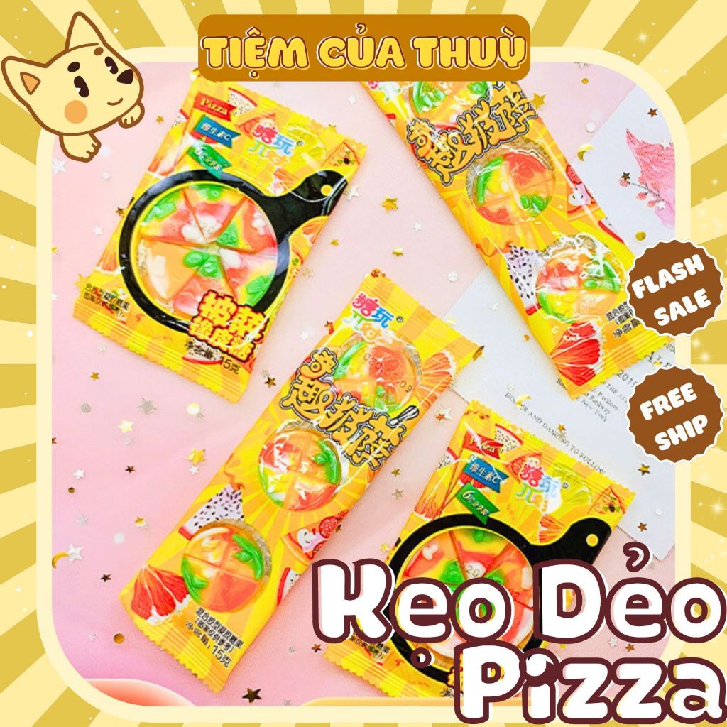 Kẹo Dẻo Pizza Gummy Candy 15G