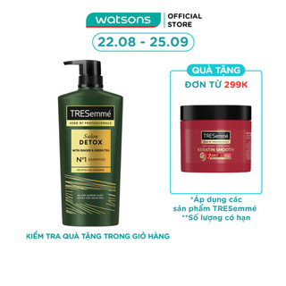[Mã FMCGWAT81 giảm 8% đơn 250K] Dầu Gội Tresemmé Salon Detox Gừng & Trà Xanh Giúp Tóc Chắc Khoẻ 640g
