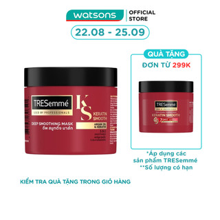 Kem Ủ Tresemmé Keratin Smooth Tinh Dầu Argan & Keratin Vào Nếp Suôn Mượt 180ml