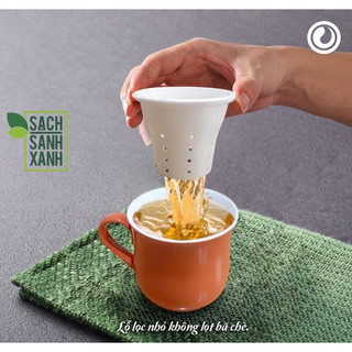 Cốc Ly lọc trà sứ sương cao cấp