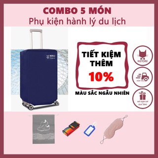Combo 5 Món Phụ Kiện Hành Lý Du Lịch Siêu Tiết Kiệm (Màu Ngẫu Nhiên)