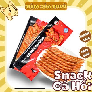 Bịch 30 gói cá hồi nướng, snack cay cay xé miếng nội địa, diamond đồ ăn vặt, que cay