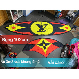 Áo diều LV lắp ghép sỏ khung 2m - 2m8 và 3m - 3m2 - 4m - 4m2 vải caro