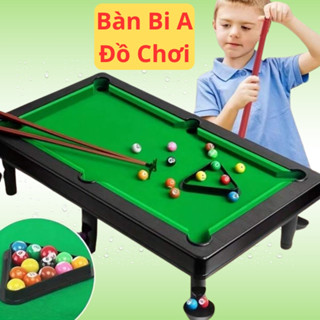 Đồ chơi bàn bi a mini bàn bi a cho bé đồ chơi bàn bida dài 44cm 11 bi mặt bàn nỉ cho bé vui chơi cùng bạn bè