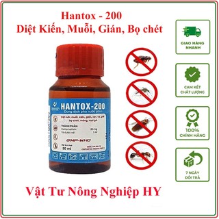 Dung dịch Hantox 200 diệt ruồi, muỗi, kiến, gián, rận, ve, ghẻ, bọ chét, mòng, mạt gà