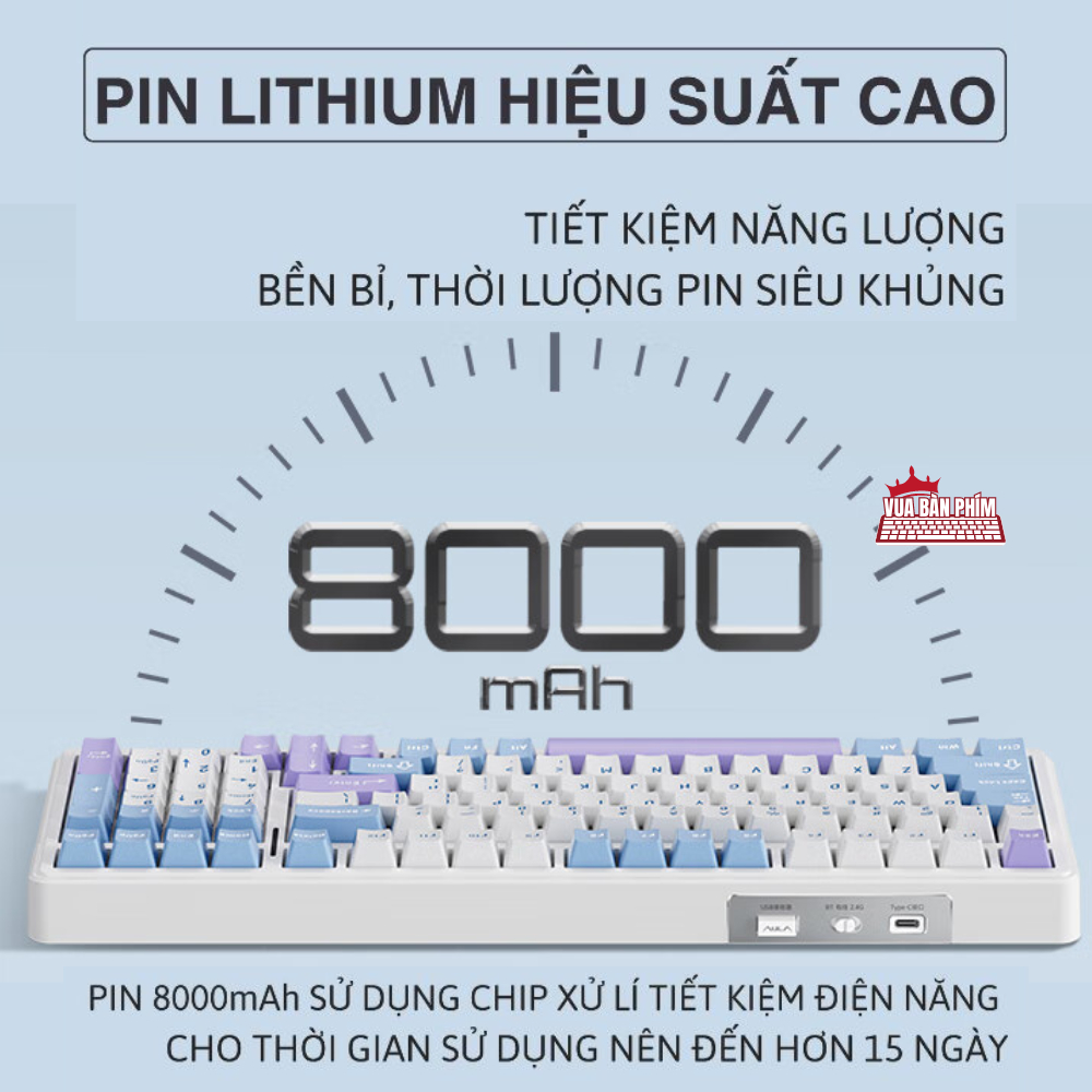 [Hàng Sẵn] Bàn phím cơ không dây Aula F99 | aula f99 mạch xuôi/ngược, led rgb, hỗ trợ hostswap,keycap, pbt double shot | BigBuy360 - bigbuy360.vn