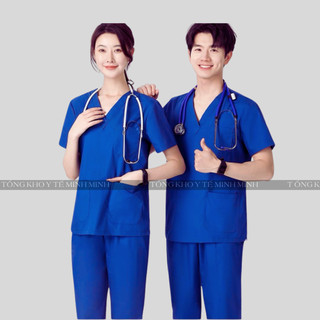Bộ kĩ thuật viên, phẫu thuật cổ tim màu XANH